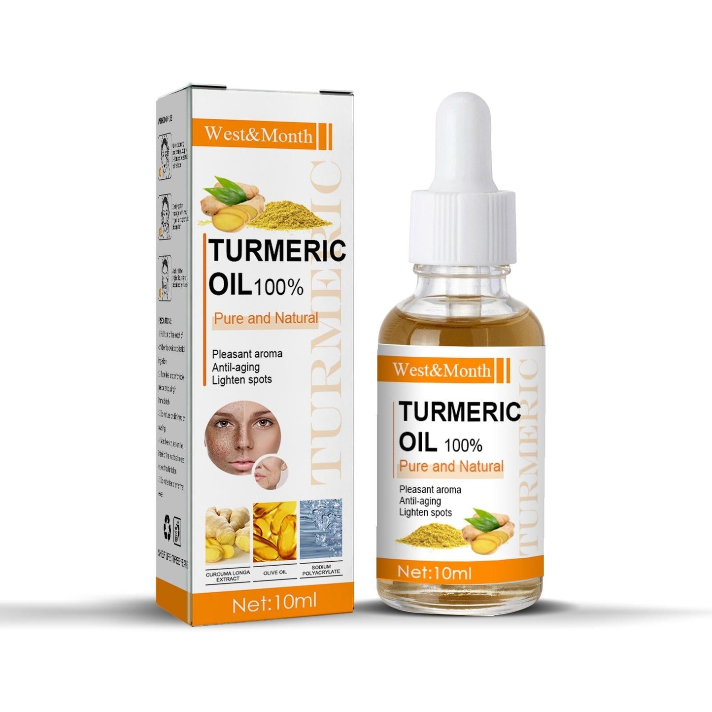 Organic Turmeric Freckle Serum: Brightens and Moisturizes (30ml)